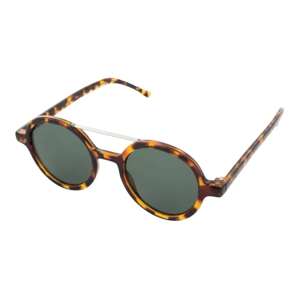 KOMONO Vivien Tortoise Demi Sunglasses NEW round brown gold UV400 - Picture 3 of 11